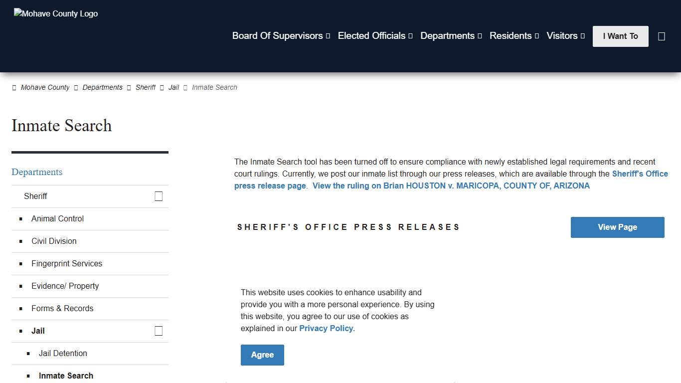 Inmate Search | Mohave County