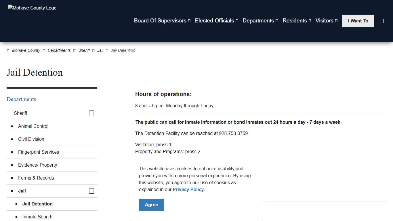 Jail Detention | Mohave County